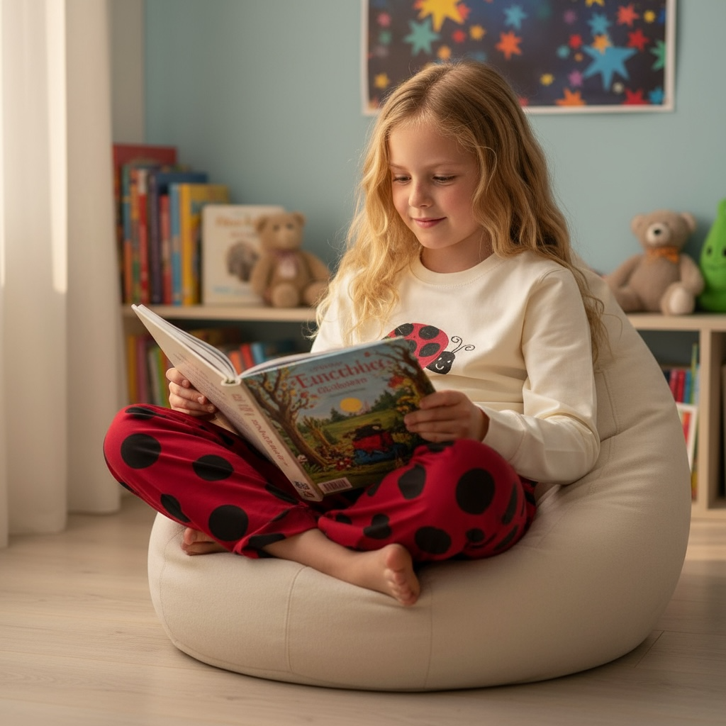 Children's 100% Cotton knitted Long sleeve Pyjamas set