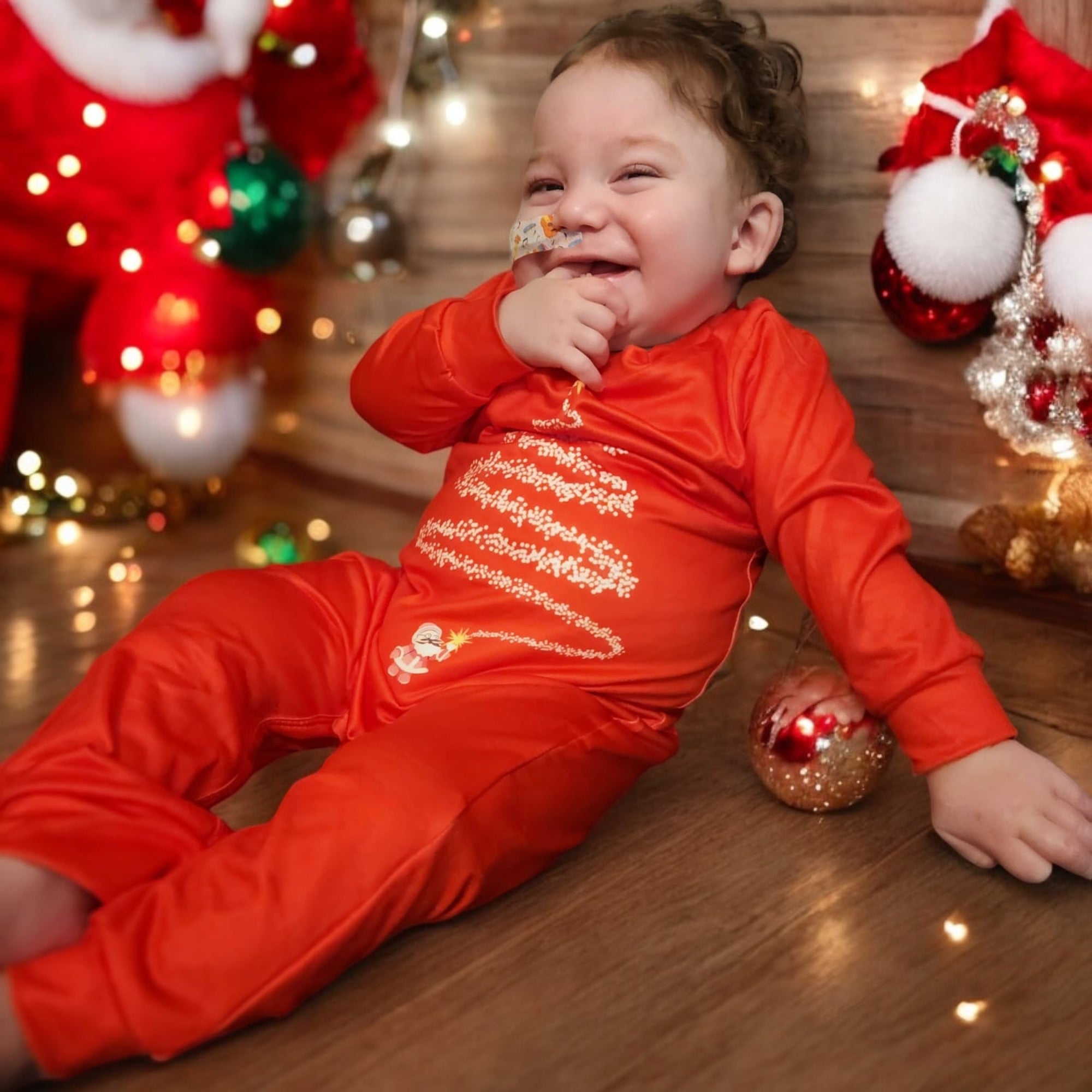 Red Family Matching Christmas Pyjamas set