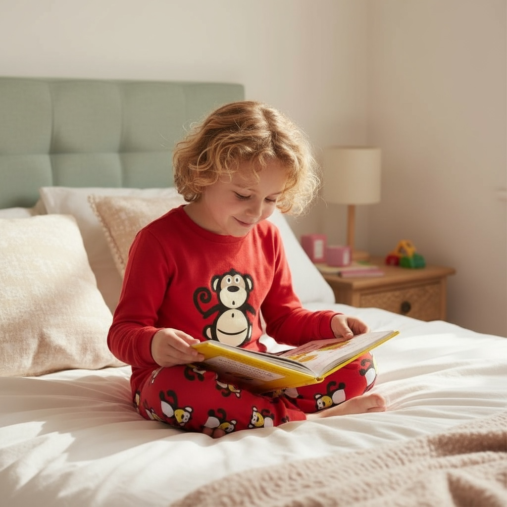 Children's 100% Cotton knitted Long sleeve Pyjamas set