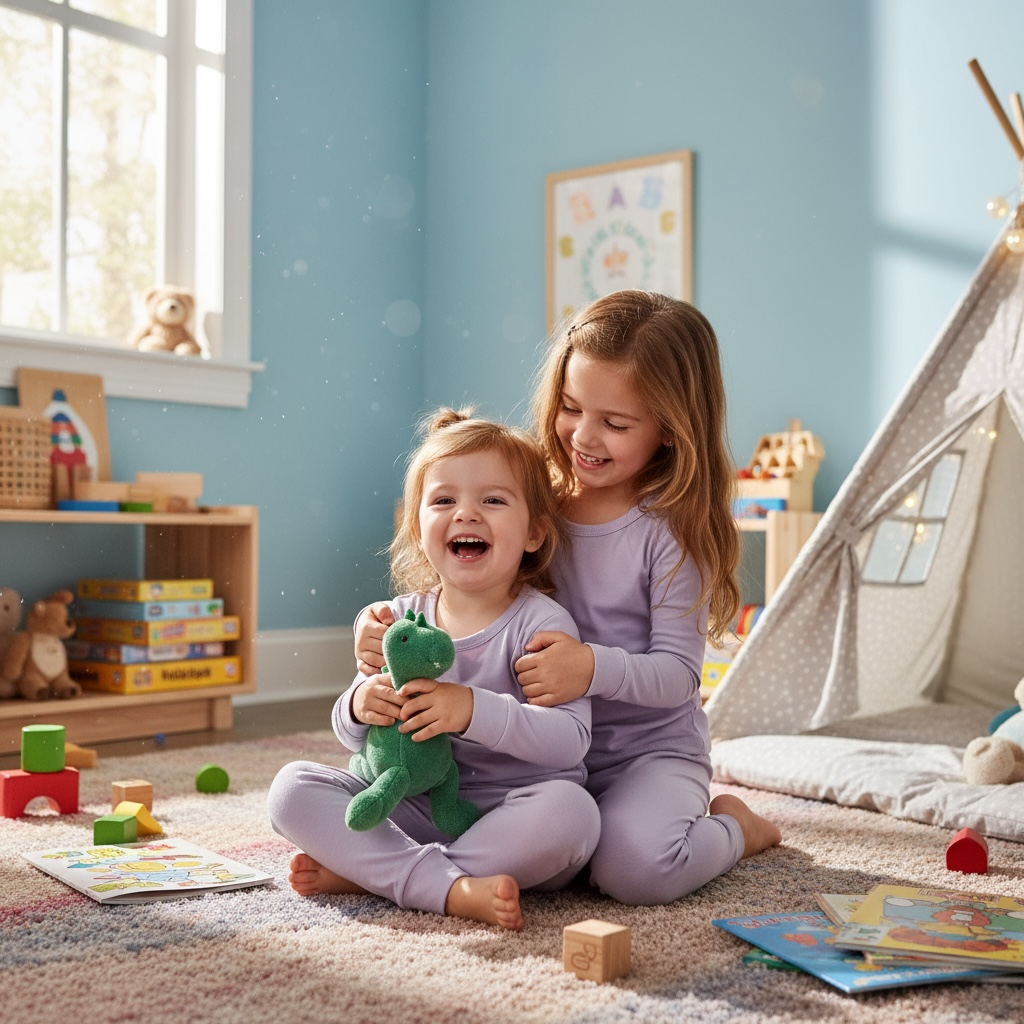 Childrens Bamboo Long Sleeve Pyjamas Sets