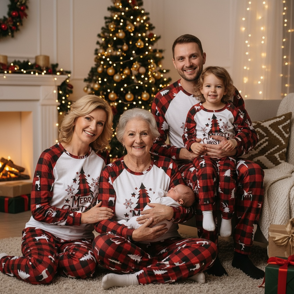 Merry Christmas Family Matching Pyjamas set