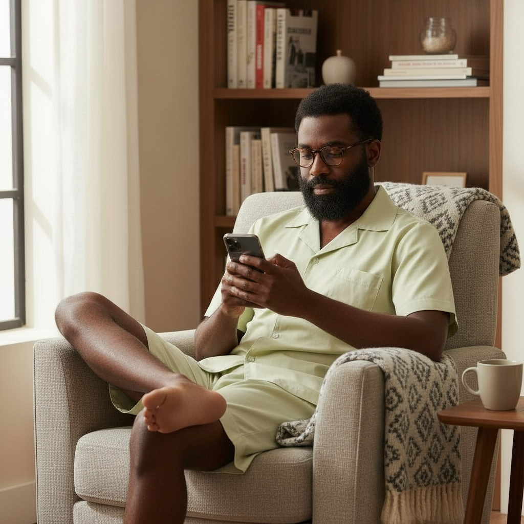 Unisex Luxury Bamboo Fabric Short Sleeved Shorts Pyjamas Set