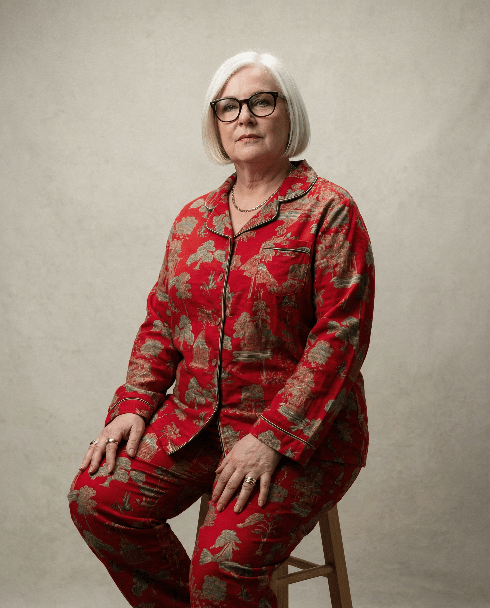 Night Owl Pyjamas The Lazy Girl Oriental Bloom 100% Soft Cotton Pyjama Set The Lazy Girl Oriental Bloom 100% Soft Cotton Pyjama Set