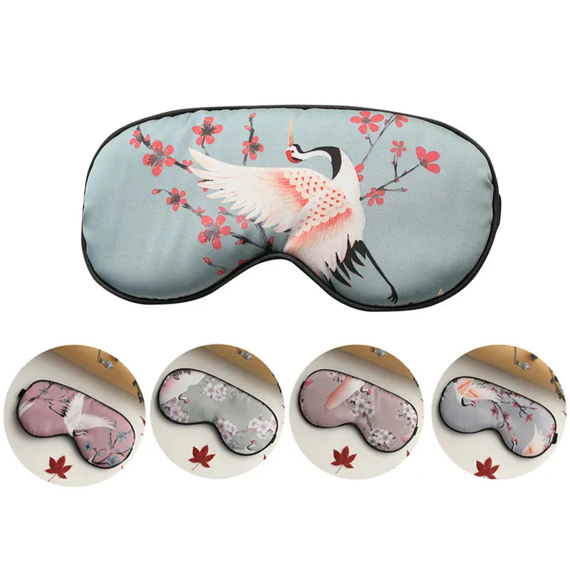 Night Owl Pyjamas The Sakura Satin Eye Mask The Sakura Satin Eye Mask