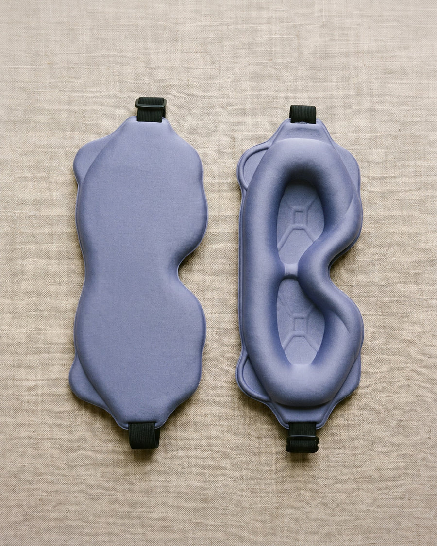 The Deep Sleep 3D Eye Mask in Purple, front view