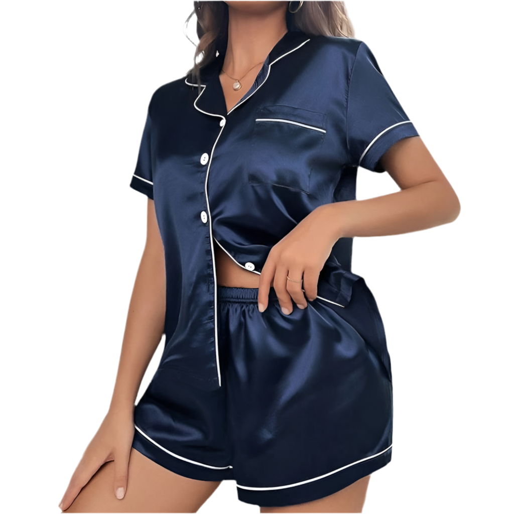 Button Down Top & Shorts Pyjamas