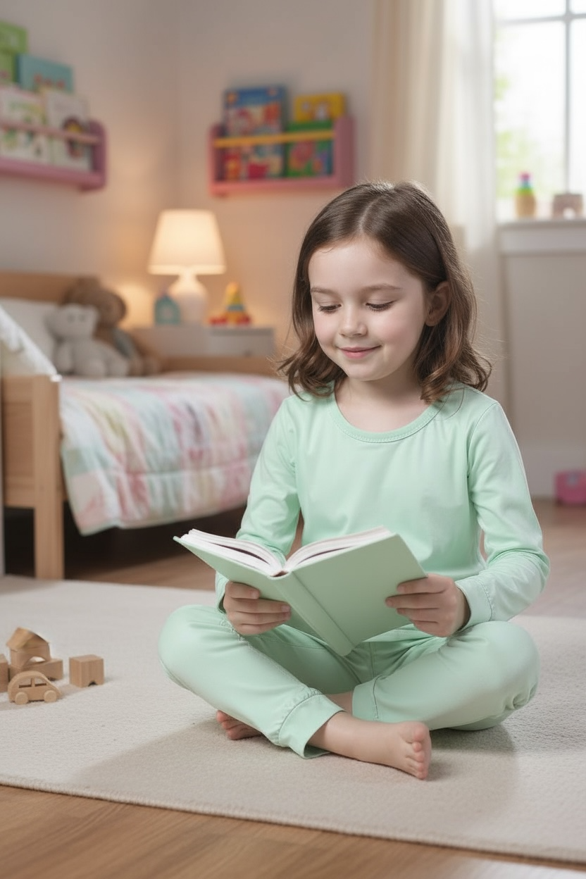 Childrens Bamboo Long Sleeve Pyjamas Sets