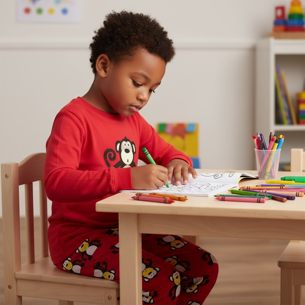 Children's 100% Cotton knitted Long sleeve Pyjamas set