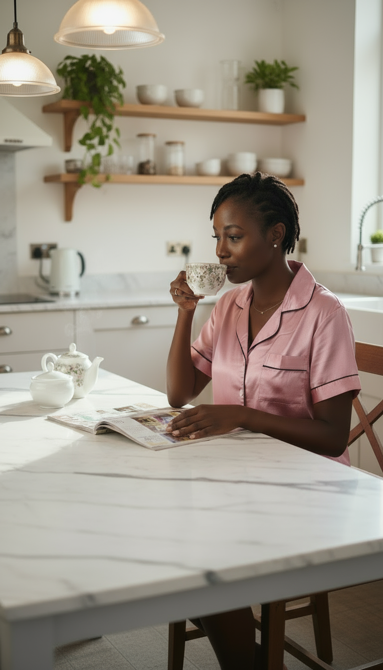 Women's Button Down Top & Shorts Pyjamas