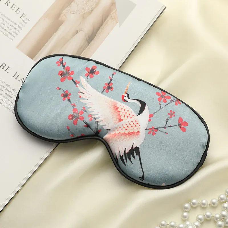 Night Owl Pyjamas The Sakura Satin Eye Mask The Sakura Satin Eye Mask