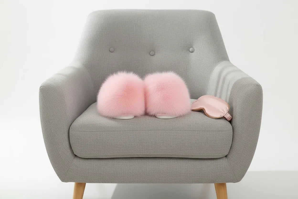 Night Owl Pyjamas The Plush Pom Pom Slippers The Plush Pom Pom Slippers