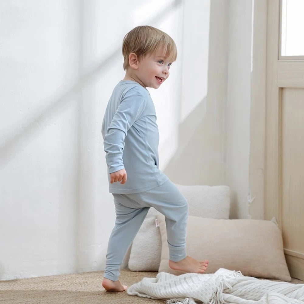 Childrens Bamboo Long Sleeve Pyjamas Sets