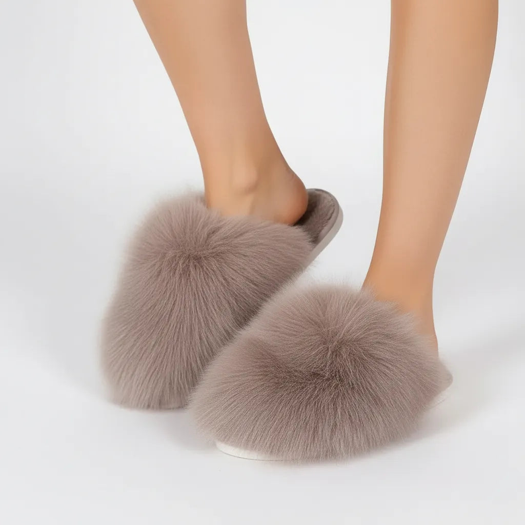Night Owl Pyjamas The Plush Pom Pom Slippers The Plush Pom Pom Slippers